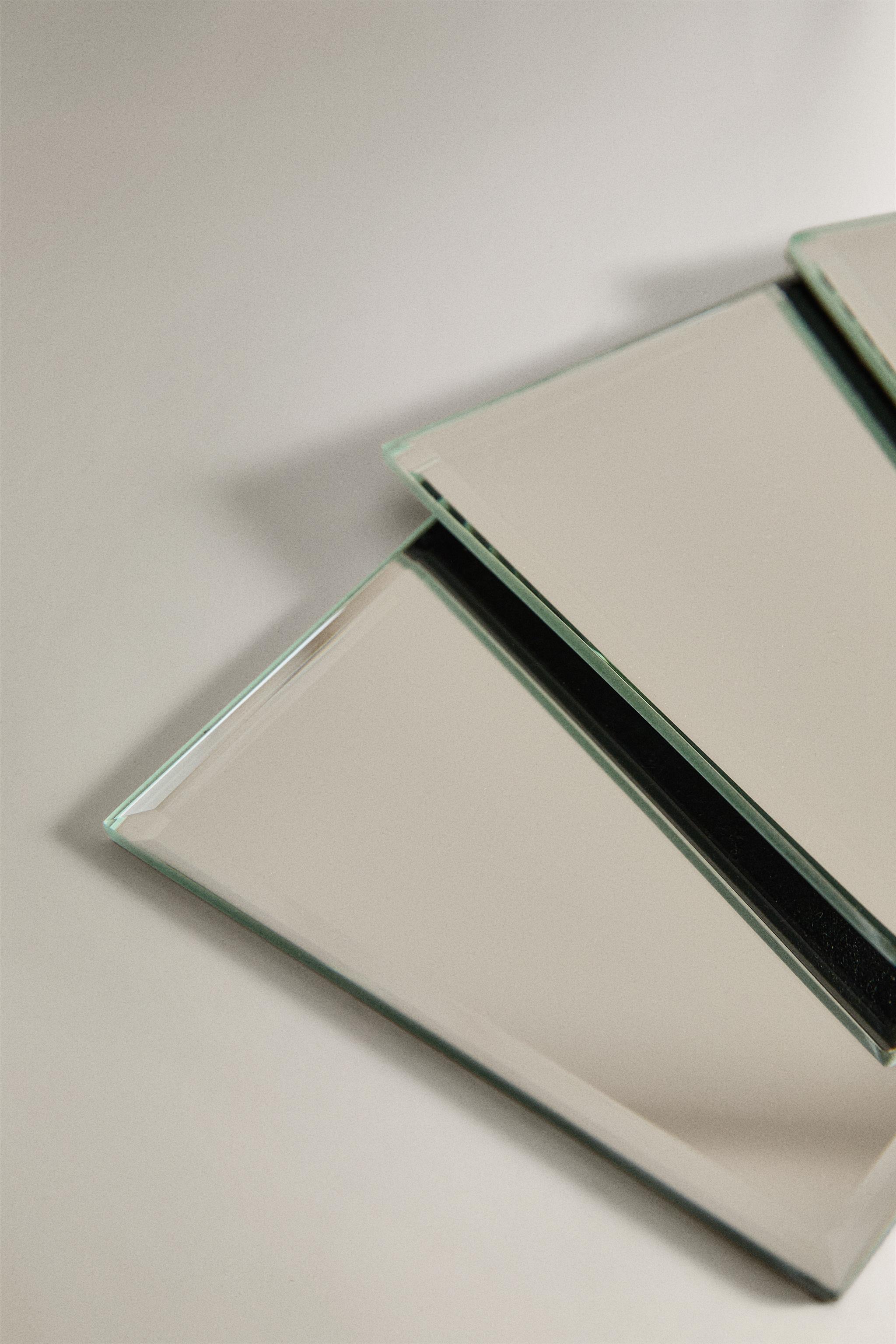 LOT DE DESSOUS DE VERRE POLI MIROIR (LOT DE 4)